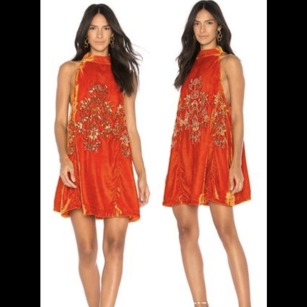 Freepeople velvet dress